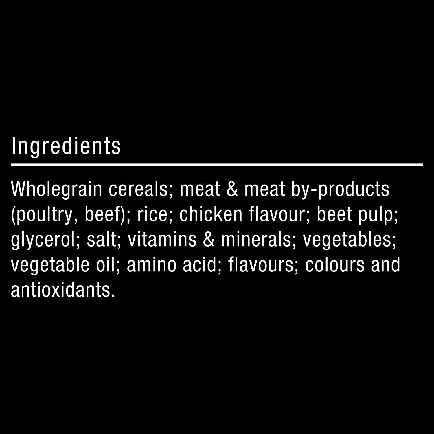 Adult Dry Dog Food Gourmet Beef & Vegetables 1.5Kg Bag, 4 Pack